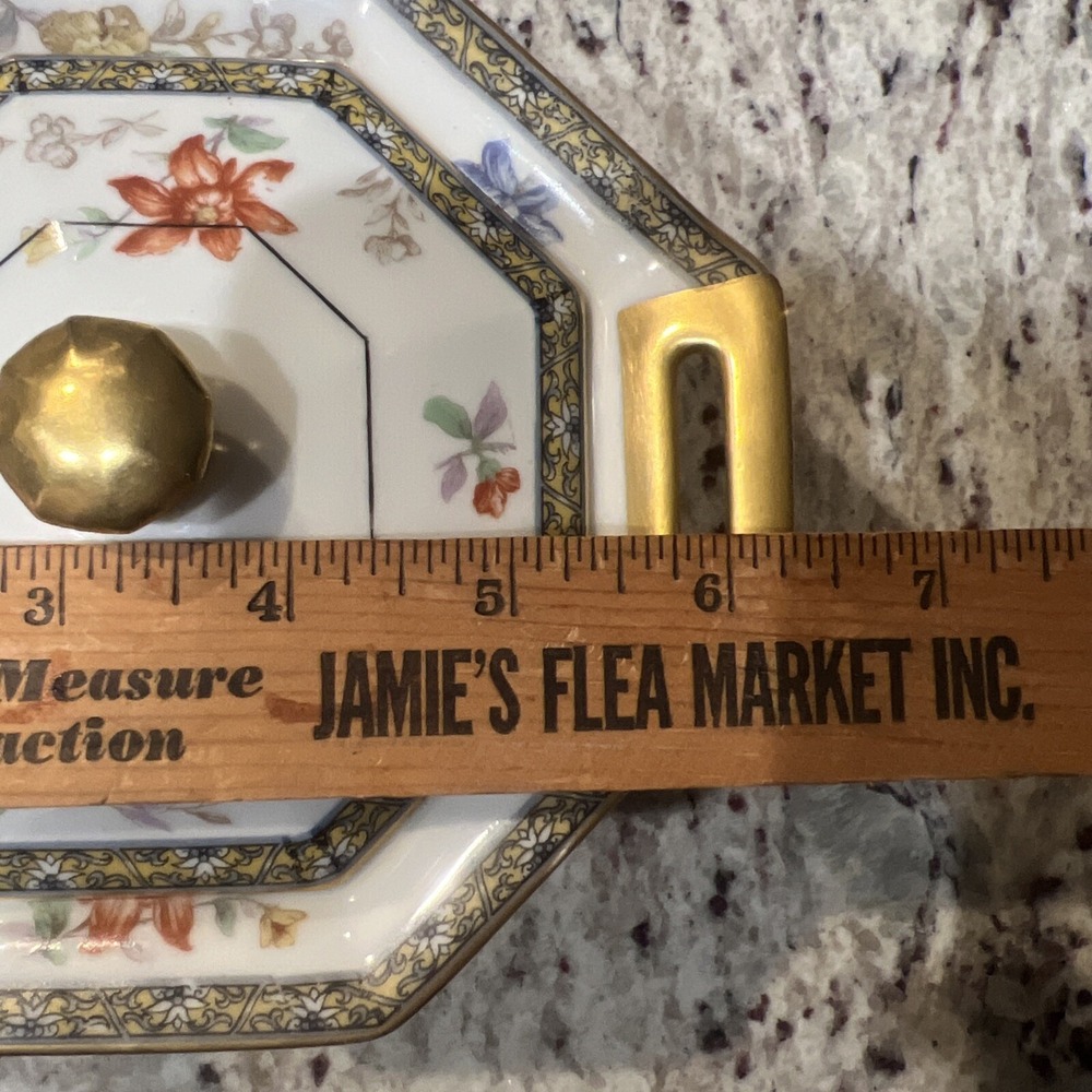 Haviland Limoges Coromandel Sugar Bowl Lid Coffee Tea Handle Covered Gold Floral - Picture 12 of 12